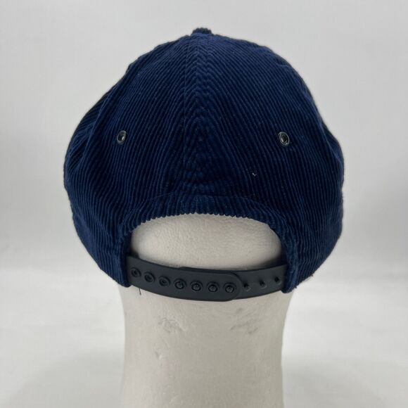 Vintage Smith Western Hat Mens Snapback Navy La Conner Corduroy Baseball Cap - Picture 9 of 15